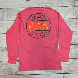 VS PINK Retired Bling Mesh Campus Tee XS